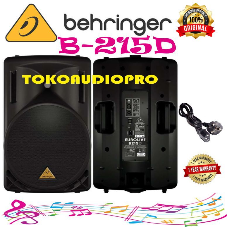 Jual Speaker Behringer B215d Eurolive Active Pa Speaker Aktif B 215d Shopee Indonesia