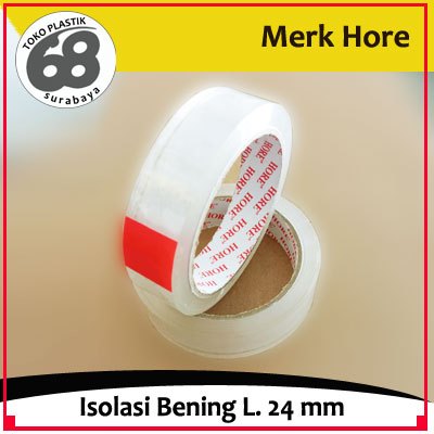 Isolasi Bening diameter 24 mm Merk Hore