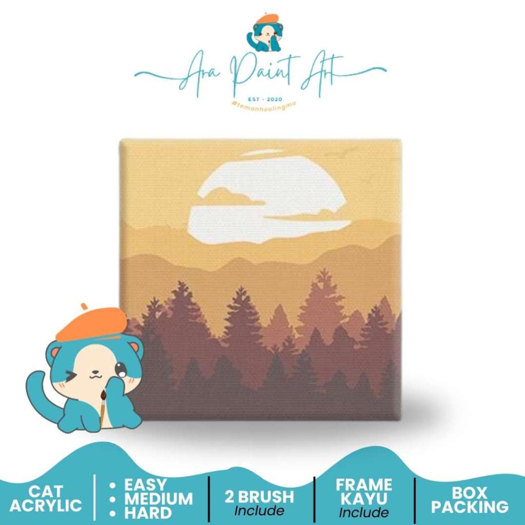 Jual NATURE SERIES 02 Paint by numbers kit I Painting I Painting by