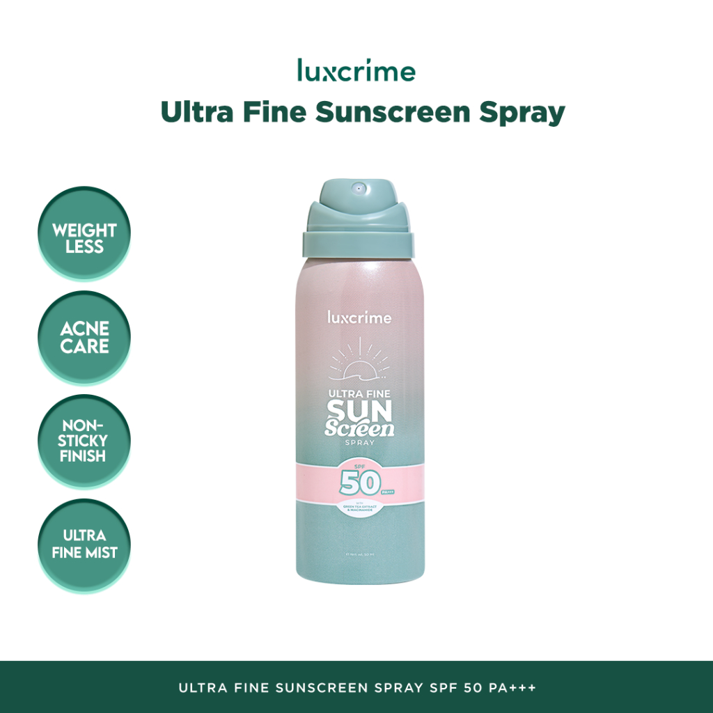 Jual Luxcrime Ultra Fine Sunscreen Spray SPF 50 PA+++ 50 ml Shopee Indonesia