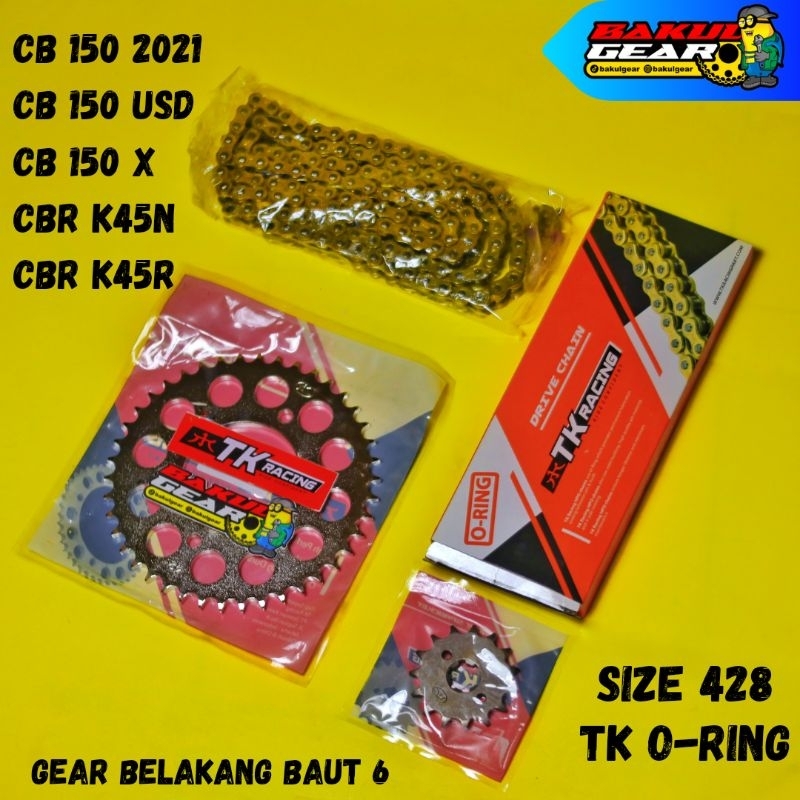 Jual Gear set TK RACING CBR 150R CB 150R 6 LUBANG CBR150R CB150R CB 150