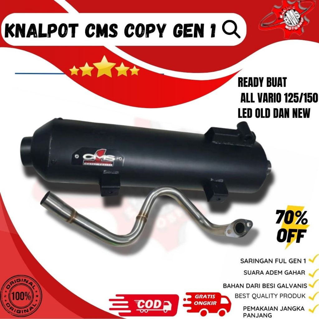 Jual Knalpot Vario Copy Cms Vario 150 New Knalpot Vario 125 Old Knalpot Zrc Knalpot Tzm Muffler 1987