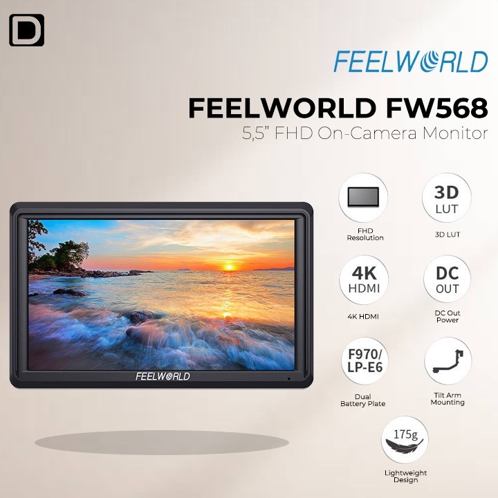 Jual Feelworld Fw568 V2 5 5 Inch Camera Monitor Shopee Indonesia