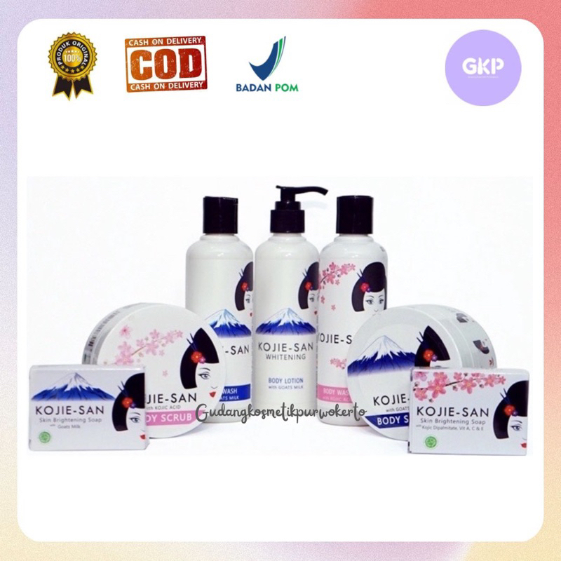 Jual Kojie San With Kojic Acid Body Care Series Body Scrub / Body Wash