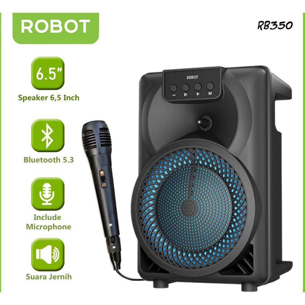 Jual Speaker Mic Bluetooth Robot Rb350 Speaker Bluetooth Robot Rb350 ...