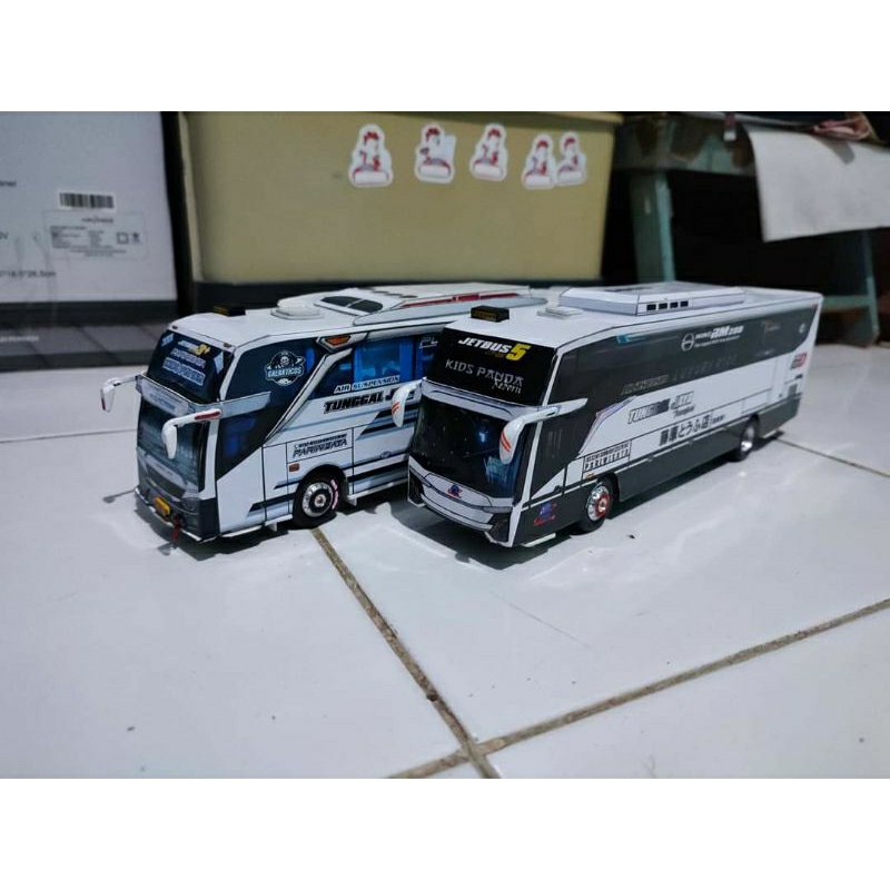 Jual Miniatur Bus Tunggal Jaya KIDS PANDA JB5 Takumi Edition Initial D ...