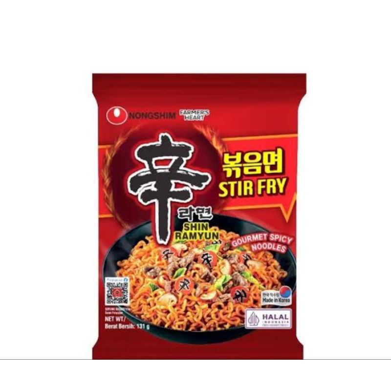 Jual Nongshim Shin Ramyun Stir Fry Gourmet Spicy Noodle 131g | Shopee ...