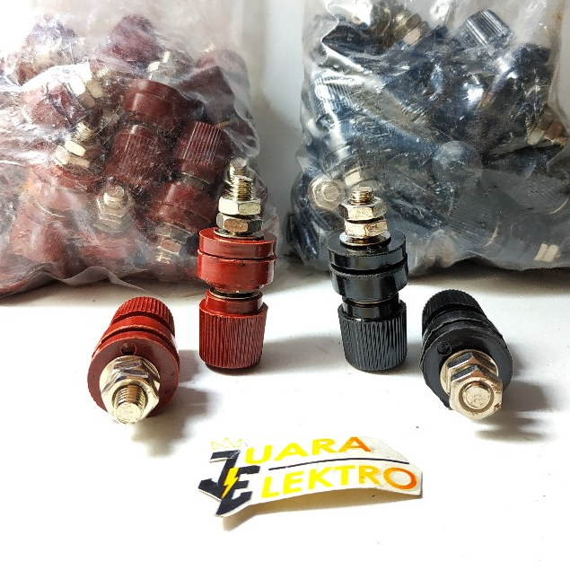 Jual Bidding Post BESAR 333 Merah + Hitam (1 SET) | Binding Post ...