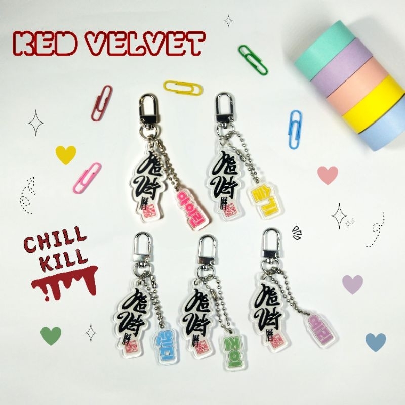 Jual RED VELVET CHILL KILL - KEYCHAIN/GANTUNGAN KUNCI AKRILIK | Shopee ...