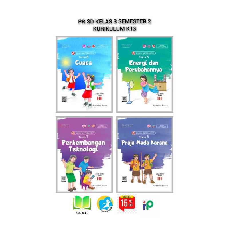Jual Buku PR/LKS Tematik Kelas 3 Sd/Mi Kurikulum K13 Semester 2 Intan ...