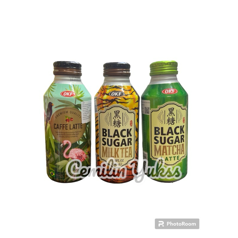 Jual OKF Black Sugar Milk Tea 390ML Black Sugar Matcha Latte 390ML Premium  Coffee Cafe Late 390ML