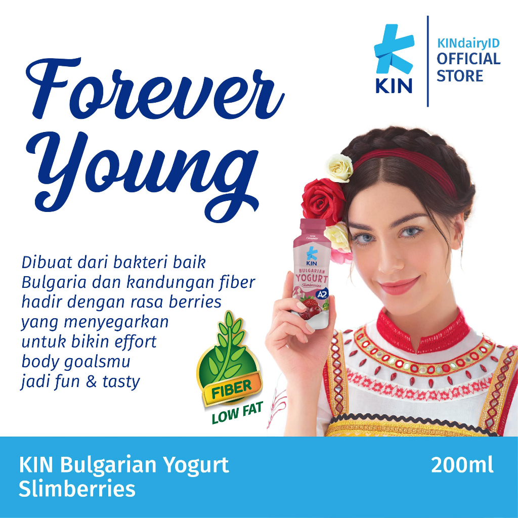 Jual KIN Bulgarian Yogurt Slimberries (6x200 ML) | Shopee Indonesia