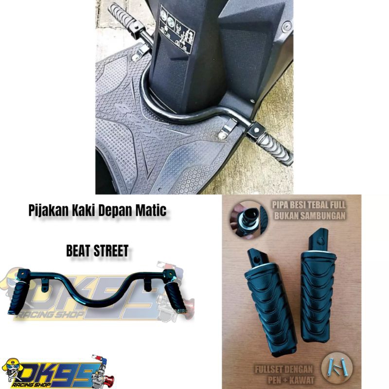 Jual Step Postep Footstep Pijakan Kaki Depan Honda Beat Street Fullset