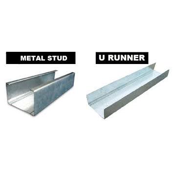 Jual U Runner 64 / Penutup Metal Stud / Metal Runner / Rangka Partisi 0 ...