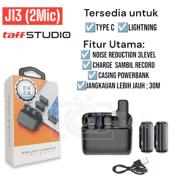 Wireless Mic Microphone Live Clip On Lavalier Jepit