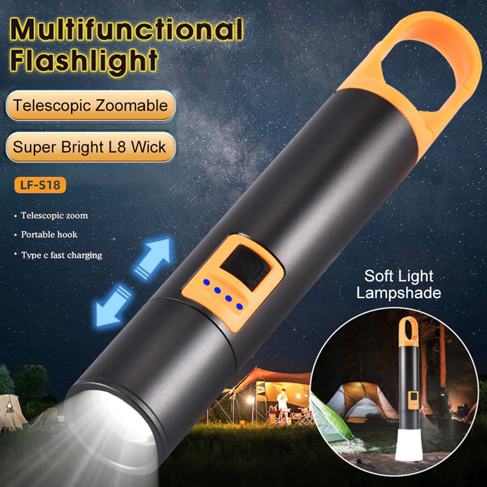 Jual Senter Camping LED Super Terang M77 White Laser Portable