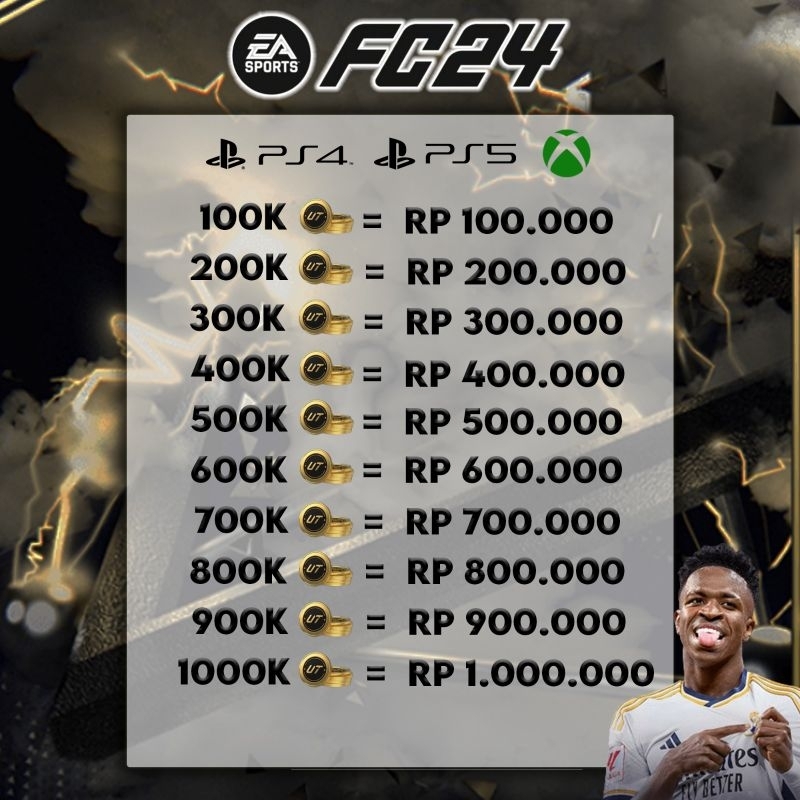 Jual EA FC 24 COINS / FUT COINS / FIFA COINS PS4 , PS5 DAN XBOX (FIFA ...