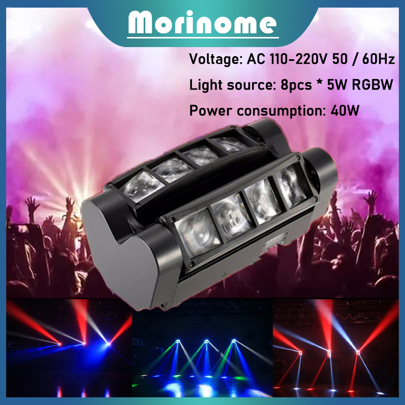 Jual Moving head mini spider 8x5watt LED mini spider light power 40watt ...