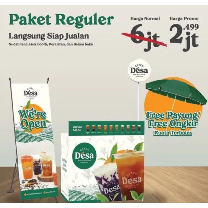 Jual PAKET USAHA VIRAL REGULER TEH DESA SIAP JUALAN | Shopee Indonesia