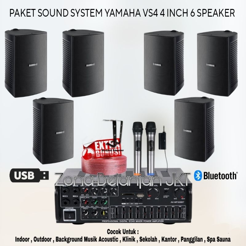 Speaker Set Bluetooth Pa Amplifier Home DJ Set 6
