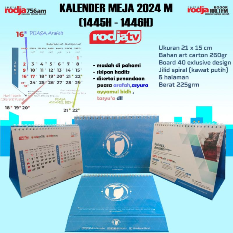 Jual Kalender Meja Radio Rodja 2024 Shopee Indonesia 