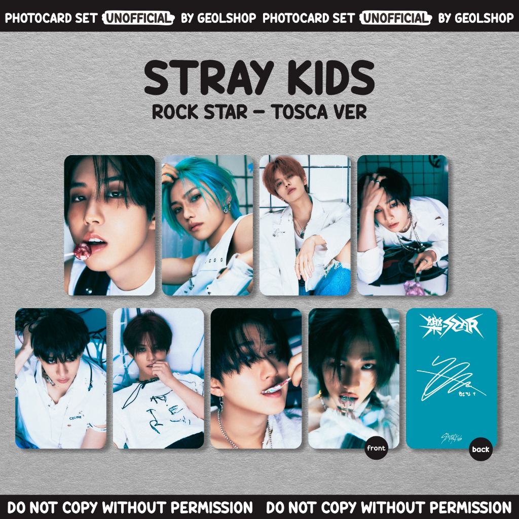 Jual PHOTOCARD UNOFFICIAL STRAY KIDS ROCK STAR Shopee Indonesia