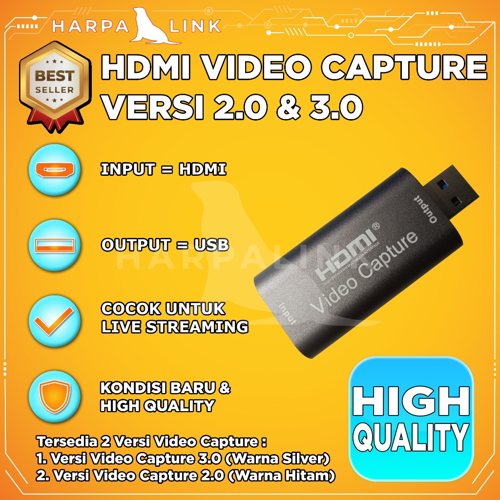 Jual Video Capture Hdmi To Usb Support Full Hd 1080p Hdmi Video Capture 