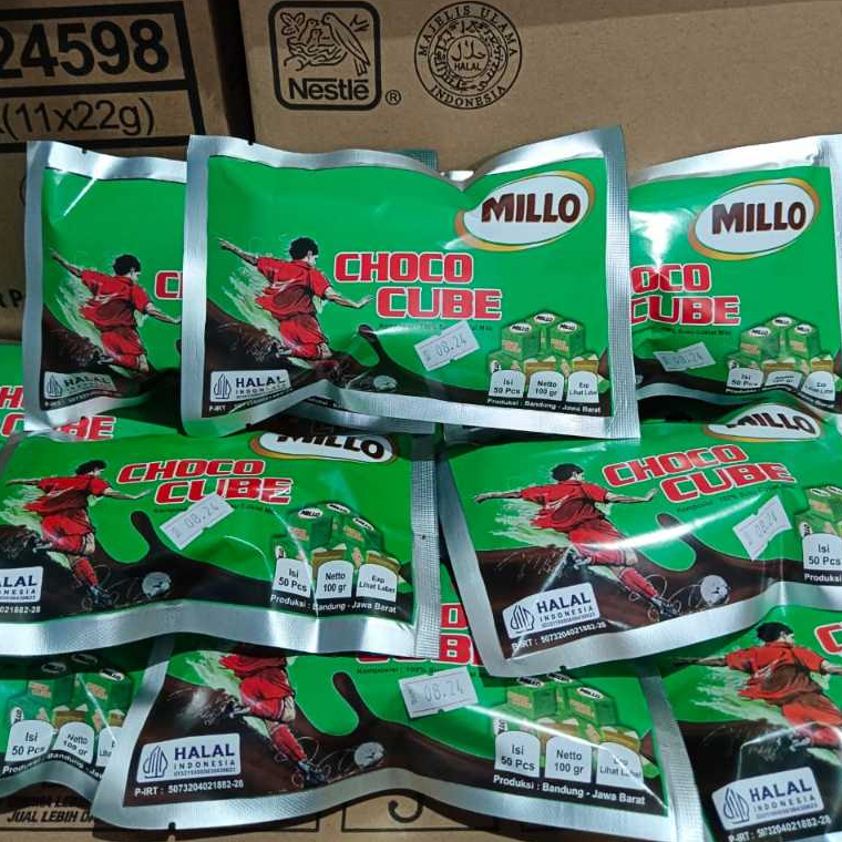 Jual Milo Lokal Millo Cube 1 Bungkus Isi 50 buah Murah Lebay . | Shopee ...