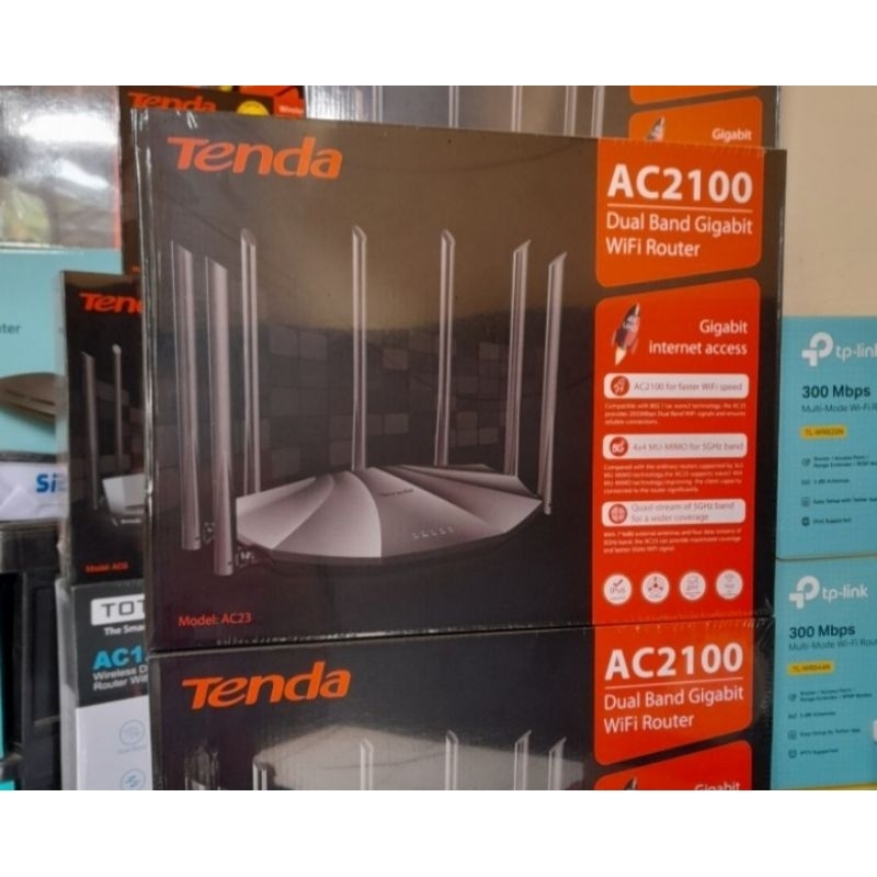 Jual TENDA AC23 AC2100 DUALBAND GIGABIT WiFi Router | Shopee Indonesia
