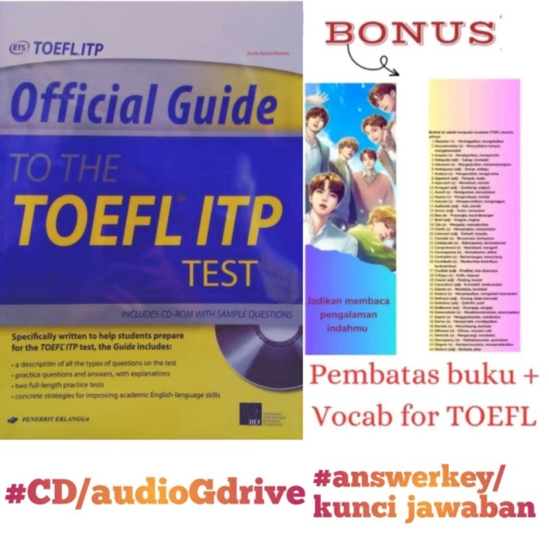 Jual The Official Guide Toefl Itp Test With Cd Shopee Indonesia 7402