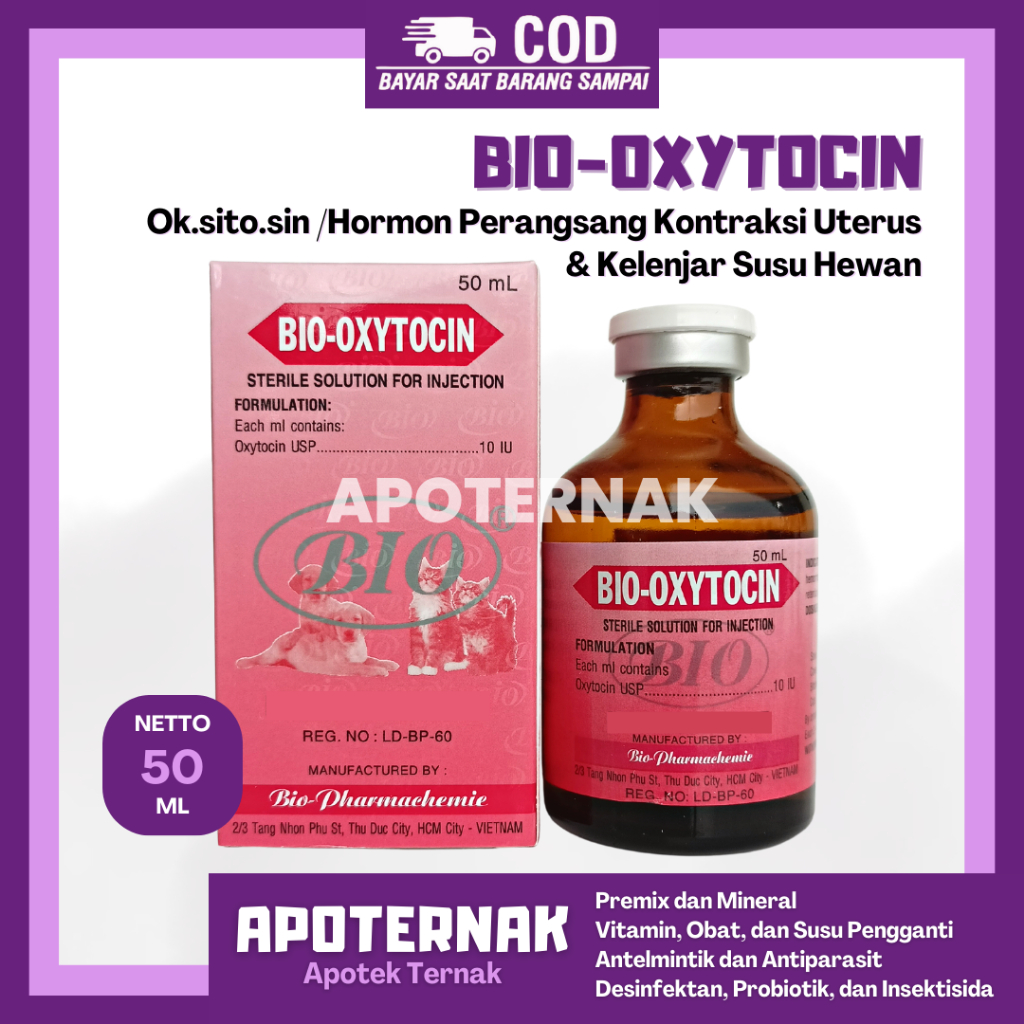 Jual Bio Oxytocin 50ml Hormon Oksitosin Percepat Kontraksi Kelahiran