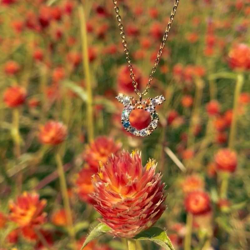 Mong&Co Zodiac Constellation S925 Necklace 18K Gold Plated Kalung Wanita  Horoscope Horoskop Bintang Zodiak Silver Sterling 925 Lapis 18K Emas Aries 