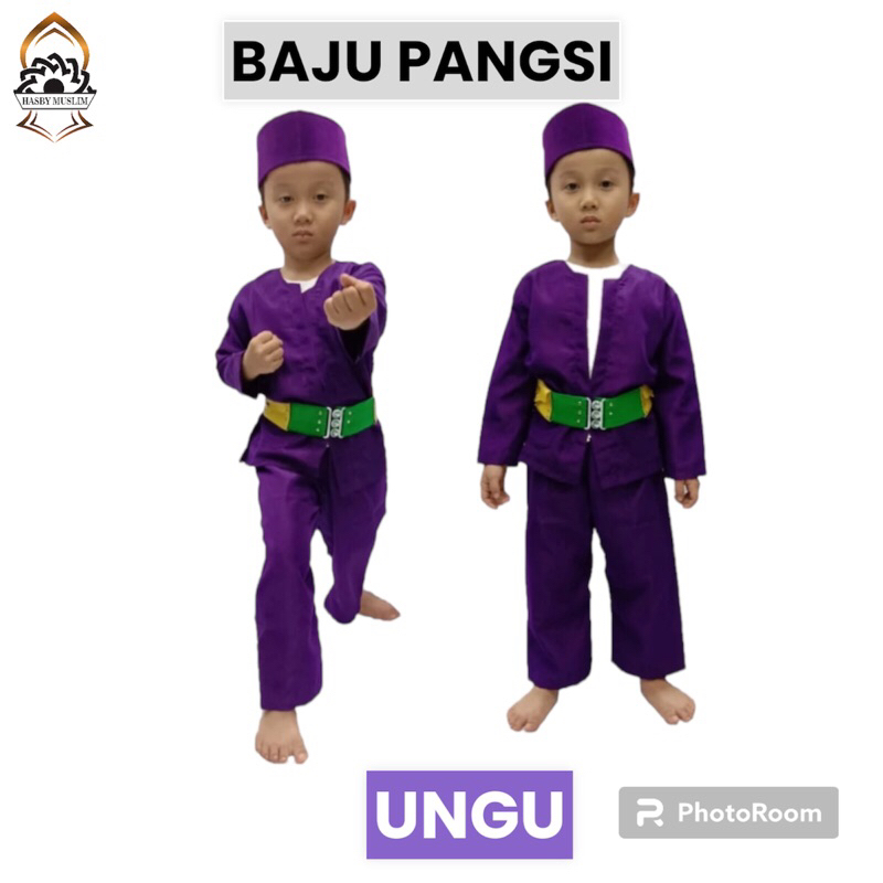 Jual Baju pangsi anak baju palang pintu aksesoris Betawi baju adat