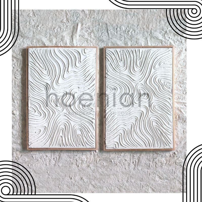 Jual Texture art 40x60 set of2, Hiasan dinding aesthetik, pajangan ...