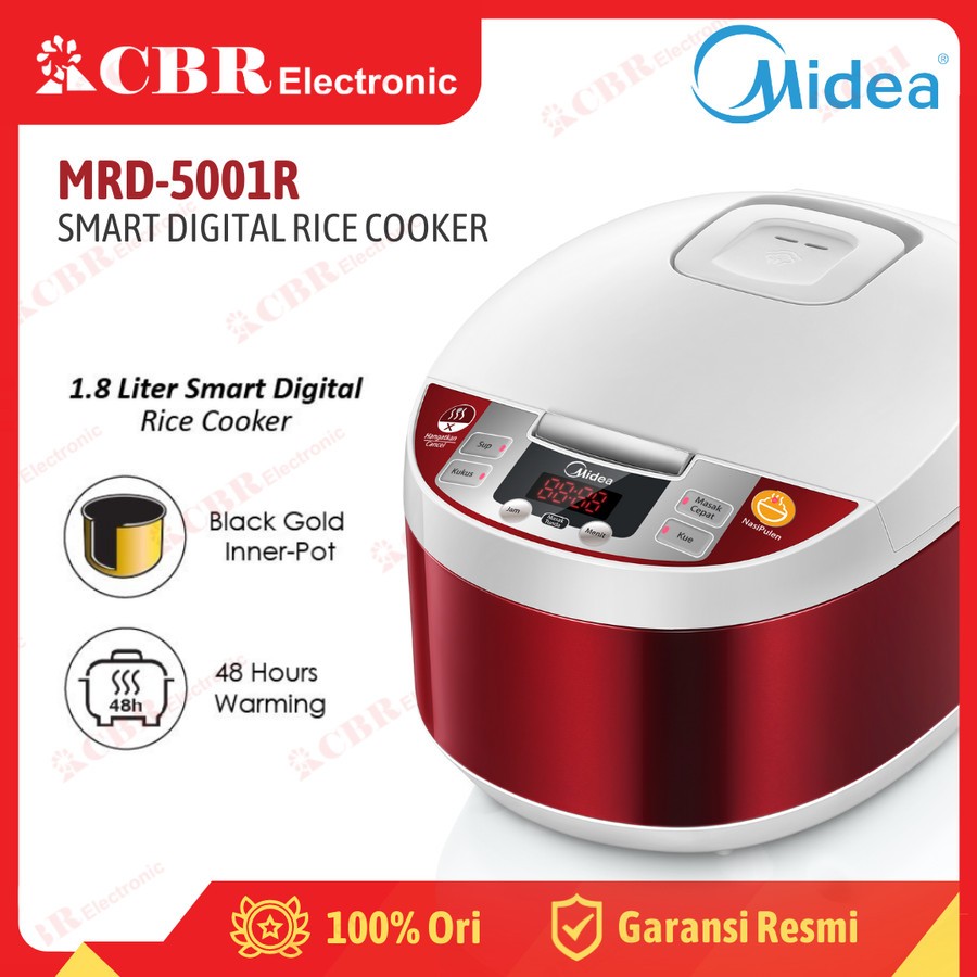 Jual Rice Cooker MIDEA Digital MRD5001 R / 1.8 Liter Shopee Indonesia