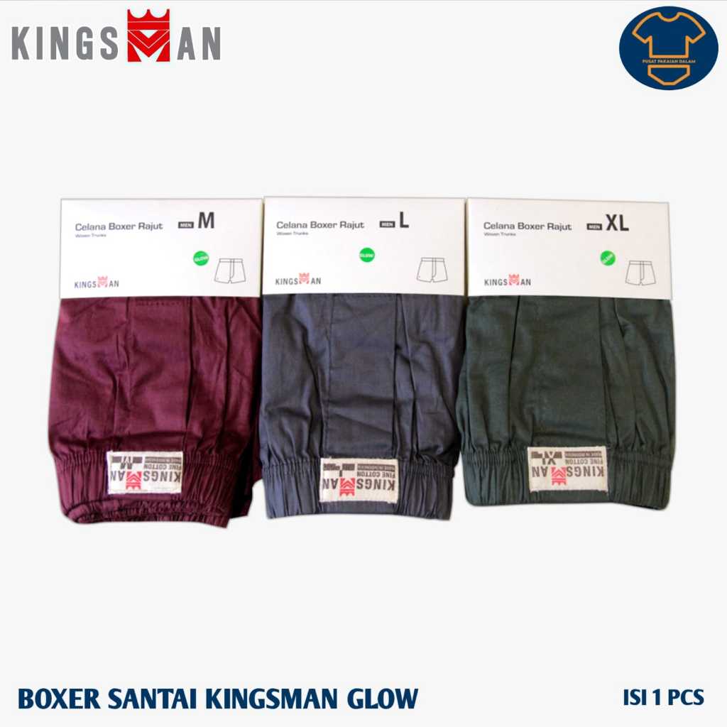 Jual KINGSMAN BOXER PRIA KATUN RAJUT GLOW | Shopee Indonesia
