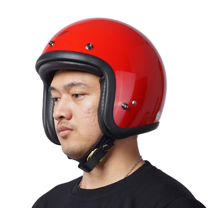 Jual Helm Retro Riders.inc RIMC DOJA Red Glossy | Shopee Indonesia