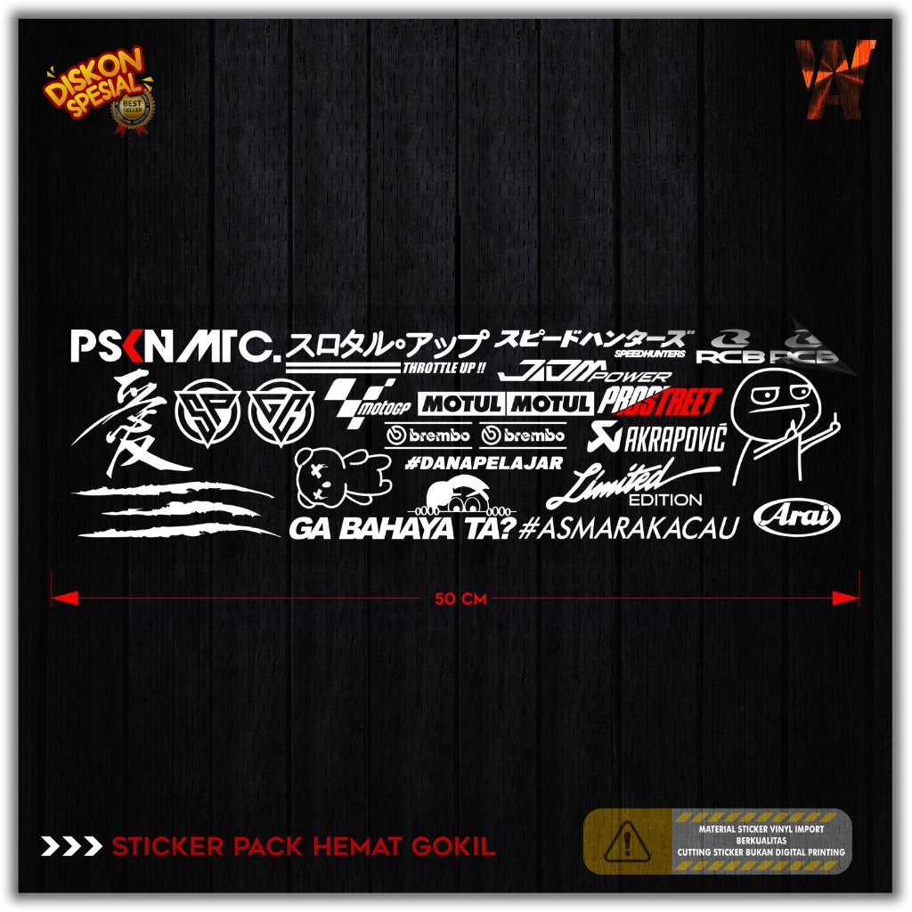 Jual Stiker Ga Bahaya Ta? Paket psknmtc gc sp cakar speedhunter Cutting ...