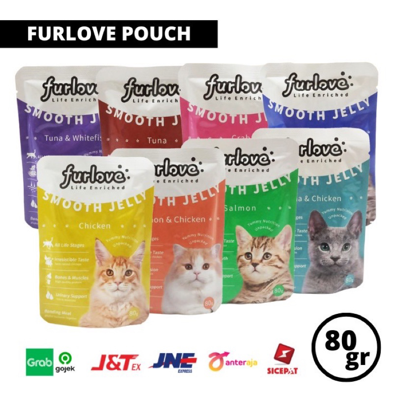 Jual Makanan kucing basah Furlove - Furlove makanan basah sobek ...