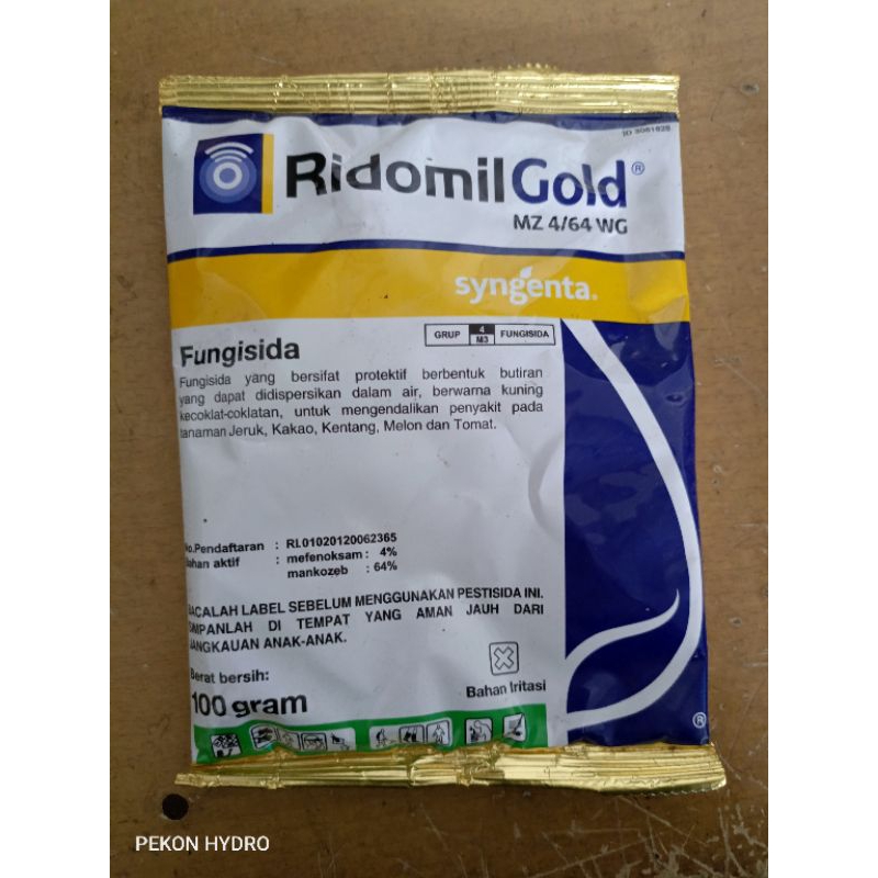 Jual Fungisida RIDOMIL GOLD MZ 4/64 WG - 100 GRAM KEMASAN PABRIK ...