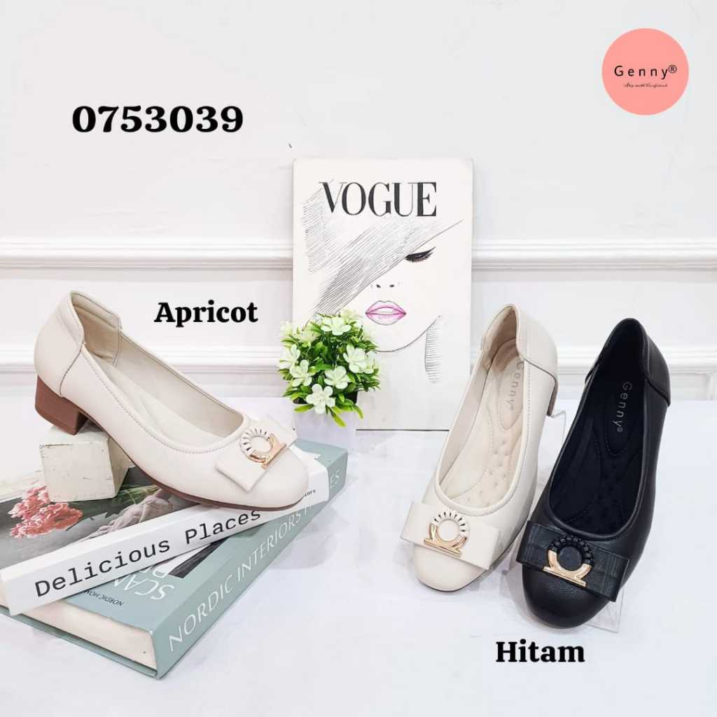 Genny Sepatu Wanita Tumit Tahu cm Wanita Import (0753039)
