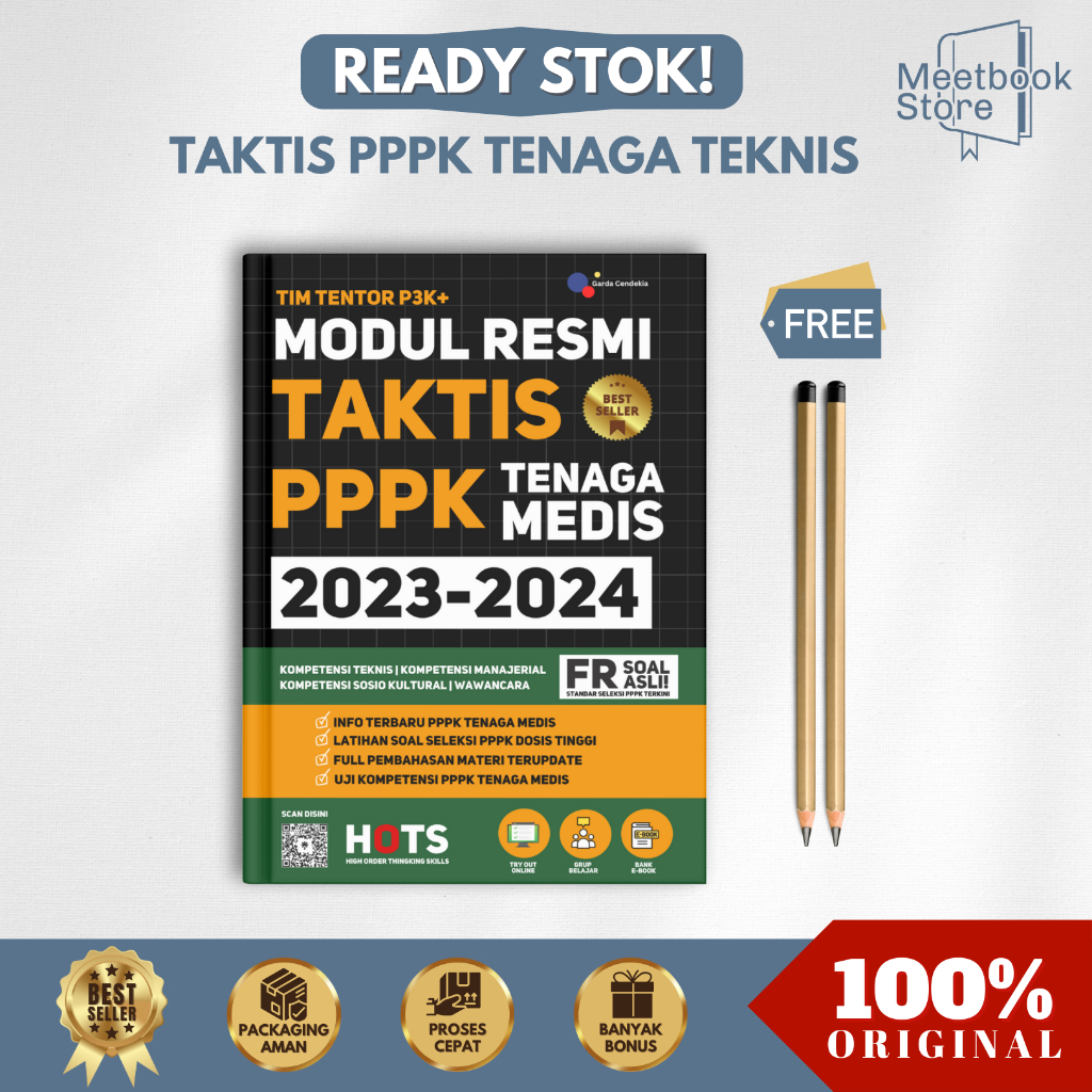 Jual BUKU PPPK TENAGA TEKNIS / MODUL RESMI TAKTIS PPPK TENAGA TEKNIS