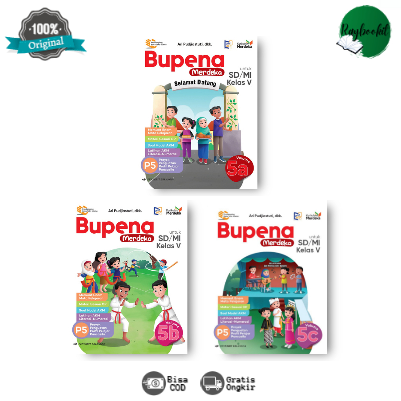 Jual Buku Bupena Merdeka SD Kelas 5A, 5B & 5C Kurikulum Merdeka ...