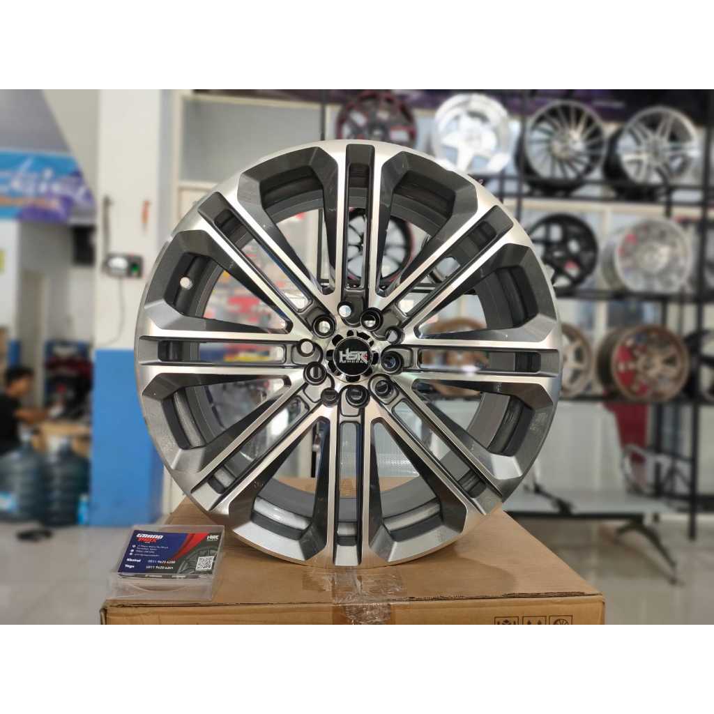 Jual Jual Velg Mobil HSR ALKANI Double Pcd 5X100 & 5X114,3 Warna Grey ...