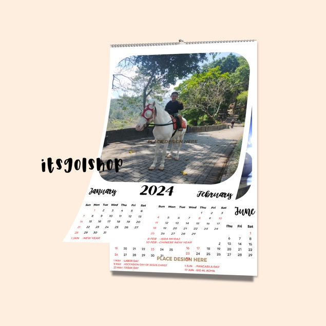 Jual KALENDER DINDING CUSTOM | Shopee Indonesia