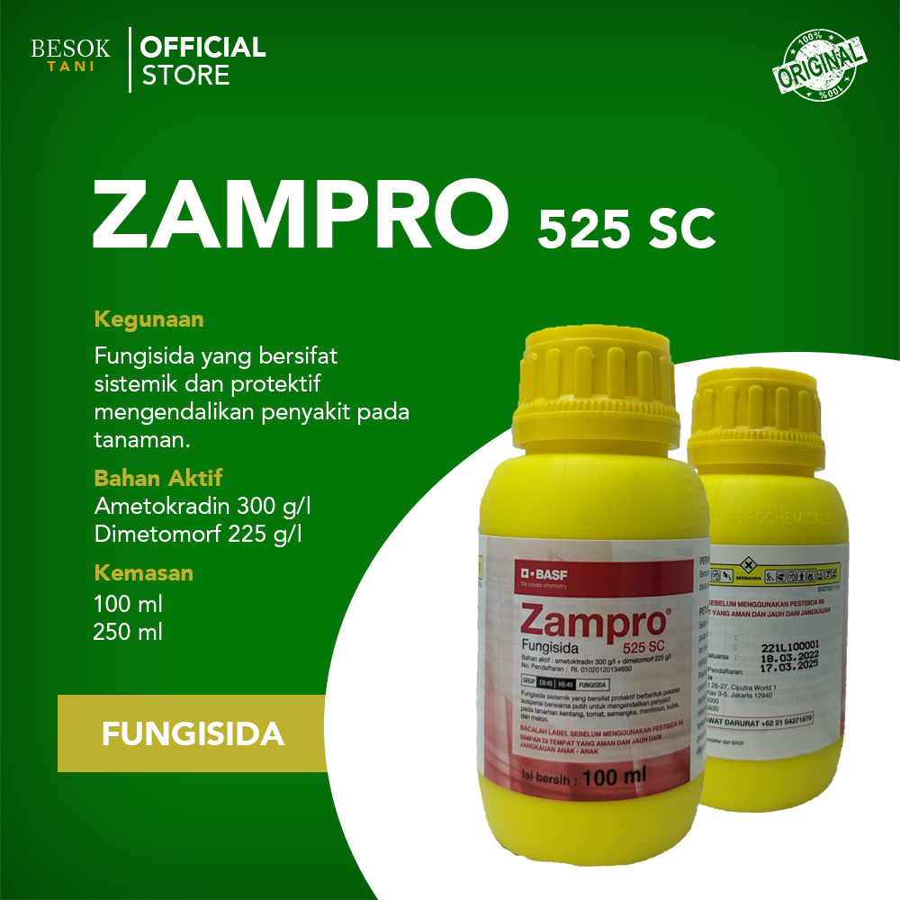 Jual ZAMPRO 525 SC I Fungisida I Pengendali Busuk Tanaman I Basf ...