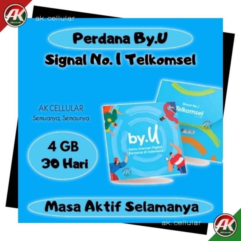 Jual Kartu Perdana Nomor Cantik By.U Telkomsel Byu By U By U Masa Aktif ...