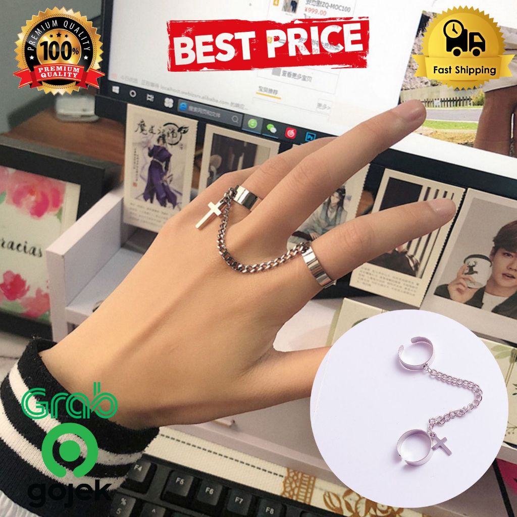 Jual CINCIN RANTAI MULTILAYER TITANIUM STEEL PRIA WANITA SALIB PREMIUM ...