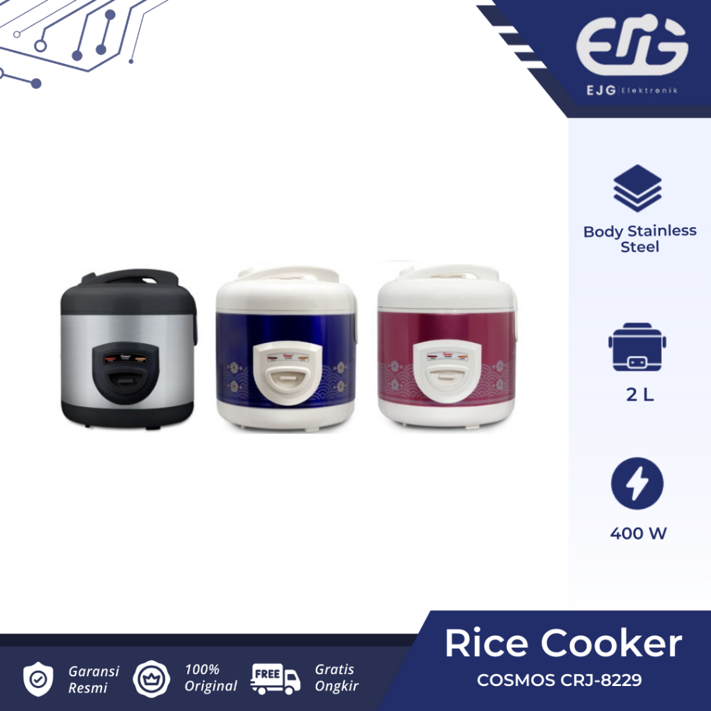 Jual COSMOS rice cooker magic com 3in1 CRJ 8229 BSS/WSS / WBS / WRG