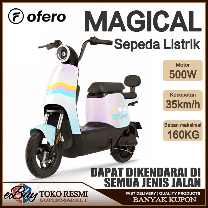 Jual OFERO Sepeda Listrik 500W Motor / Sepeda Listrik 35 KM/H / Sepeda